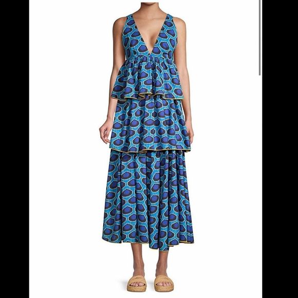 RHODE
Leela Sleeveless Print Tiered Dress - Picture 2 of 9